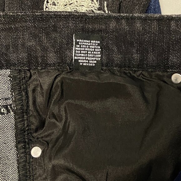 Rue 21 Prem Midrise Distress Two Color Screen Print Graffiti Skinny Denim Jeans - Picture 14 of 14